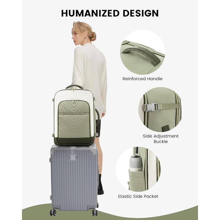 LOVEVOOK Рюкзак для жінок, великий, ручна поклажа, 17.3