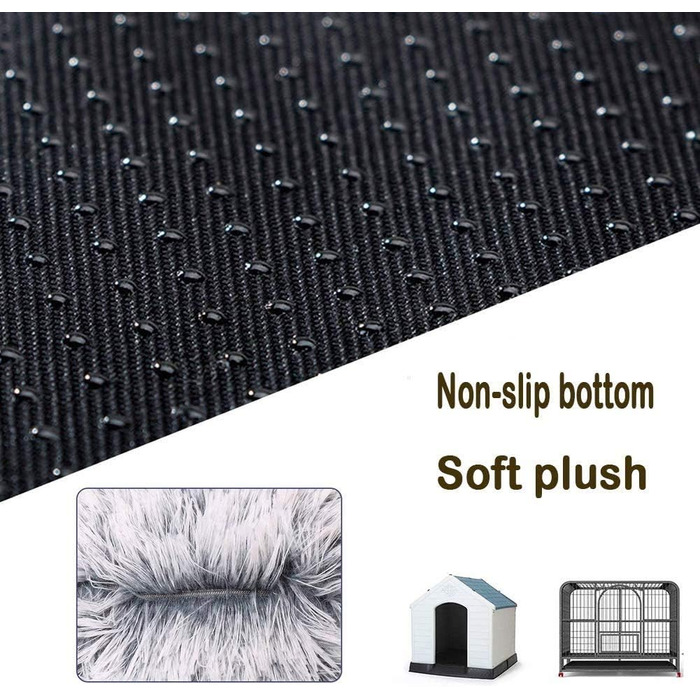 Кругле м'яке ліжко для собак та котів Haoye, плюшеве, зручне, миється, Ø 50 см, бордовий