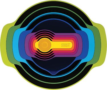Joseph Joseph Nest 9 Plus – набір для приготування їжі з пластику, 9 предметів, різнокольоровий (сито, миски, мірні ложки)