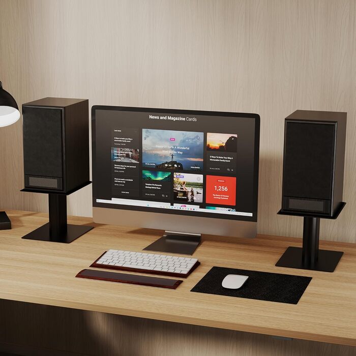 Підставка для колонки Suptek, 2 шт., чорний колір, 20 x 16.5 см, SDM003MB L-Schwarz