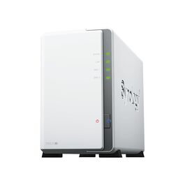 Synology DS223J - 2-байтовий NAS для дому, білий, 0TB