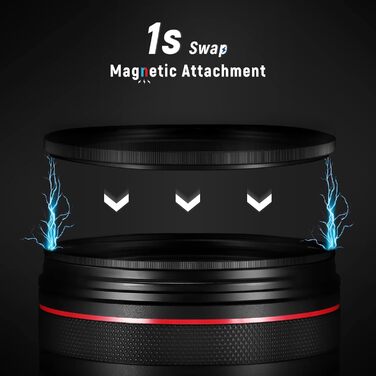 Набір фільтрів NEEWER 5-в-1 з магнітним кріпленням (82 мм): ND1000, CPL, UV, адаптерний кільце, кришка. 42-шарів покриття, ультратонкий, водонепроникний, стійкий до подряпин.