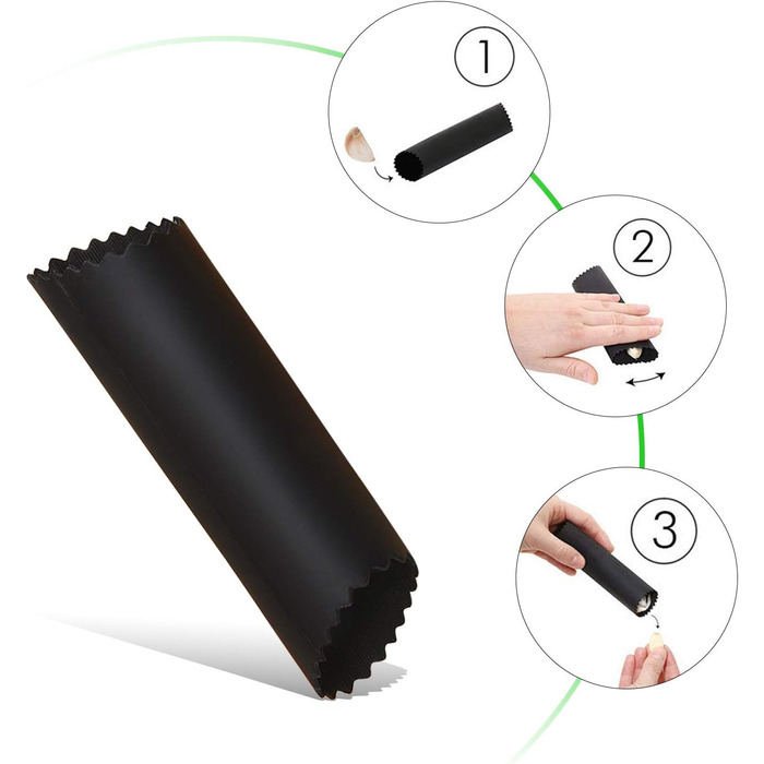 Набір прес-подрібнювачів часнику з нержавіючої сталі (3 шт.) - прес, подрібнювач, м'юлер, кухонний аксесуар з силіконовим очищувачем