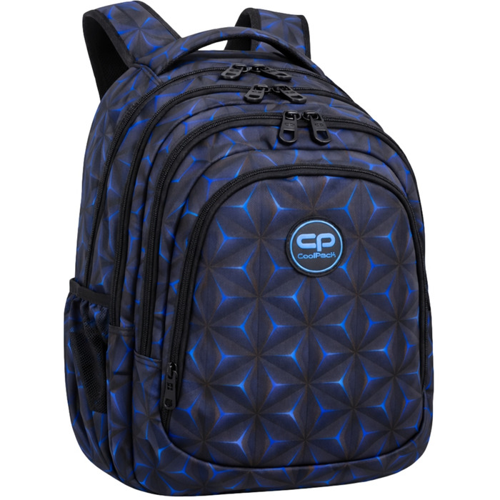 Багатофункціональний шкільний рюкзак CoolPack, чорно-синій, 28 л