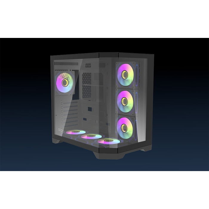 Корпус для ПК DarkFlash FT418 Pro ATX Midi Tower, 7 aRGB вентиляторів
