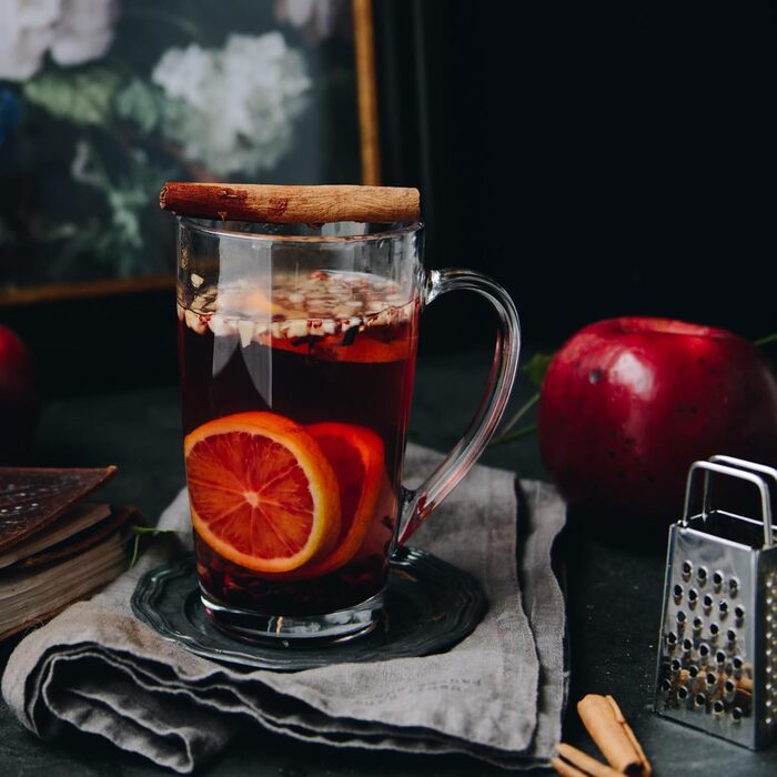 Набір склянок KROSNO Alex 4 шт. 400 мл (кава, чай, лате) - оригінальний дизайн, сумісність з посудомийною машиною