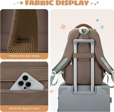 Шкільний рюкзак для дівчинки-підлітка 2025, для старшої школи, водонепроникний, для ноутбука 15.6