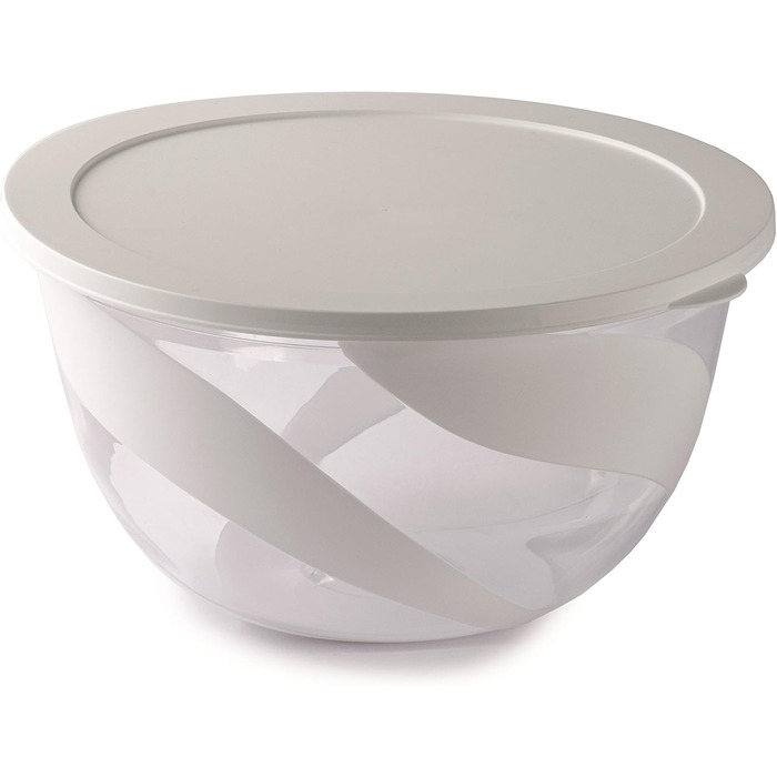 Набір салатниць з кришкою SNIPS (2 шт.) | 3 та 5 л | Білий колір | Зроблено в Італії, без BPA