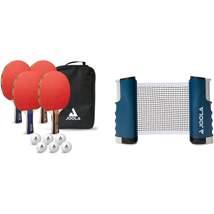 Набір для настільного тенісу JOOLA FAMILY ADVANCED (з ракетками, м'ячами та сумкою) з мережею Connect