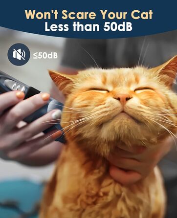 Машинка для стрижки котів та собак oneisall Leise - професійна машинка для довгошерстих котів та собак з густою шерстю (Блакитна)