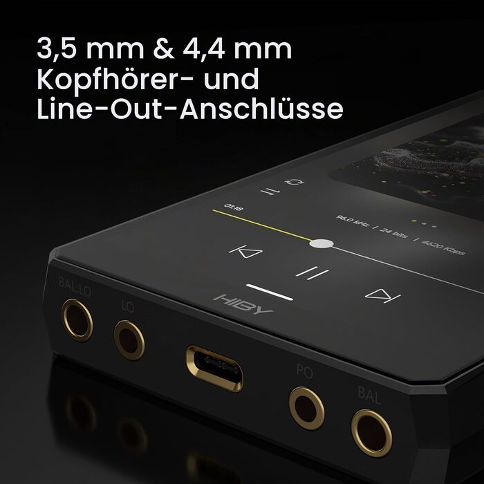 HiBy R6III 2025: Hi-Res Audio MP3-плеєр з Android 12, Bluetooth 5.0, WiFi, 64 ГБ + 2 ТБ (розширювана пам'ять)