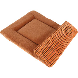 Dog Bed Soft and Warm Mat Dog Cushion Washable Cozy Reversible Pet Sofa Cushion PS085 (90x70 CM, Orange)