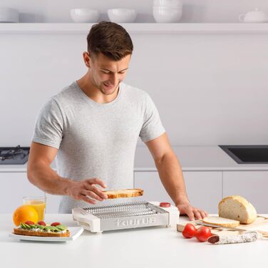 Тостер Taurus My Toast з довгим та широким слотом, пластиковий, багатокольоровий, 3 плоскі нагрівальні елементи