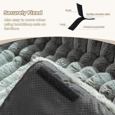 М'яке ліжко для собак Avont, килимок-подушка для собак та котів знімний та пральний чохол, антиковзаюче дно (Темно-сірий, L)