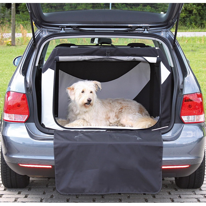 Тріксі переносна переносна клітка для собак Vario Double, 91x60x61/57 см – комфортна переноска для двох собак – безпечна та якісна – 39725 (L 98 x B 70 x H 67 см)