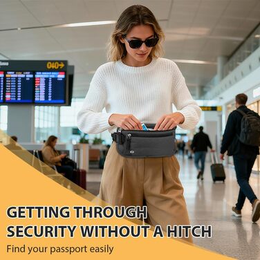 Чоловіча/Жіноча поясна сумка DiULi, чорна/темно-сіра, для подорожей, спорту та активного відпочинку