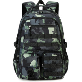 Шкільний рюкзак для хлопчика-підлітка, водонепроникний, армійний колір