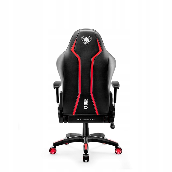Ігрове крісло Diablo Chairs X-One 2.0, штучна шкіра, чорно-червоне