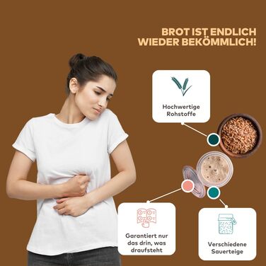 Brotrausch Bread Mix Introductory Package Bake Bread (3 x 400g) – includes bread tin, dough improvers & toppings - natural, vegan, with spelt & whole grain