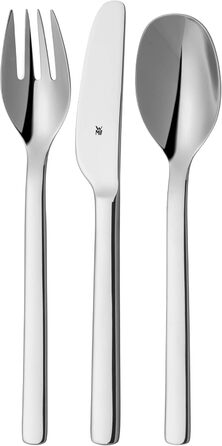 WMF my2Go Stainless Steel Cutlery Set, 8-Piece, Outdoor Travel Cutlery Set for 1 Person, Camping Cutlery with Case, Hiking Cutlery Environmentally Friendly, Straw, Cleaning Brush, Camping Accessories Gift