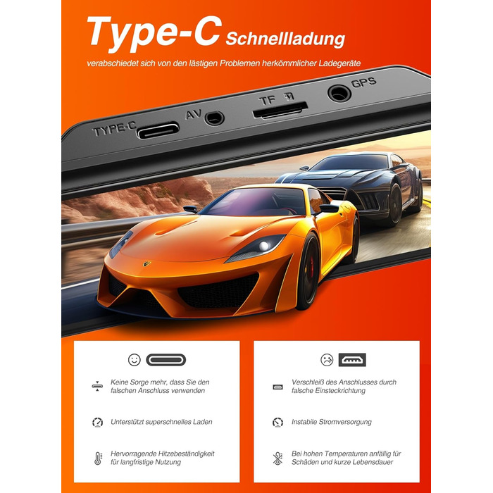 Відеореєстратор iZEEKER 4K з двома камерами, GPS, 64GB, 12