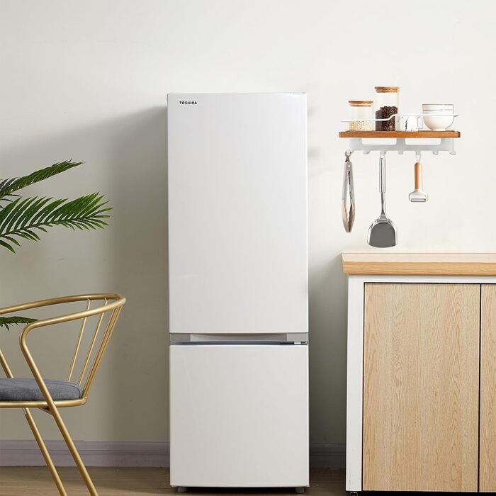 Дерев'яне ключове дошка JiangLin з полицею, декоративний тримач для ключів, настінна ключниця з 7 гачками, для входу, коридору, вітальні (білий)