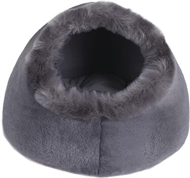 Кішка, маленький собака, зручне ліжко, лежанка-іглу для домашніх тварин, килимок, що можна прати, сірого кольору