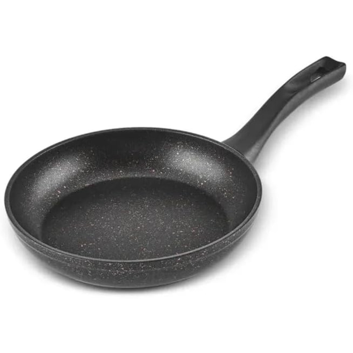 Набір кухонного посуду Karaca Biogranit Blackgold 12 предметів | Покриття з антипригарним ефектом | Стійкий до подряпин | Здоровий та екологічний | Енергоефективний | Елегантний дизайн | Легко миється (Чорний/Золотистий)