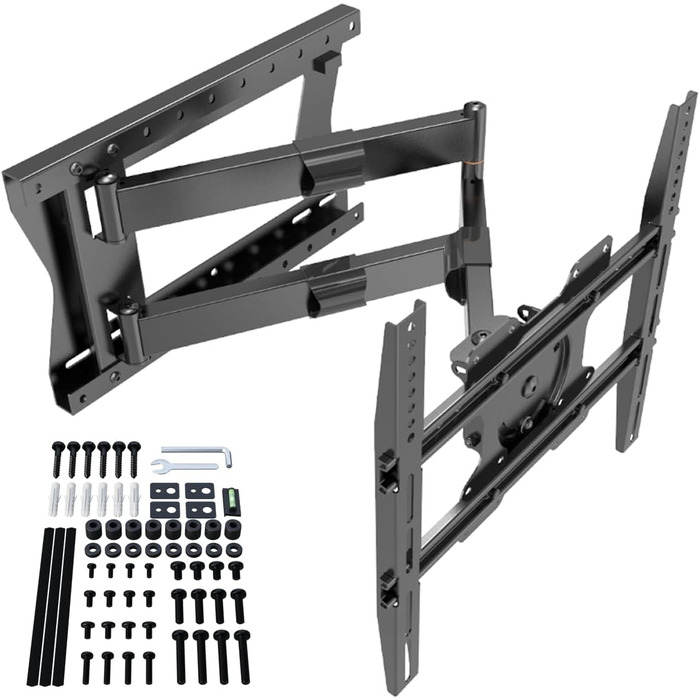Кріплення для телевізора XTRARM TiTon Flex, 80 см, чорний, поворотний, нахильний, до 60 кг, VESA 400x400 мм