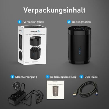 Док-станція Sabrent 4 Bay для 2.5
