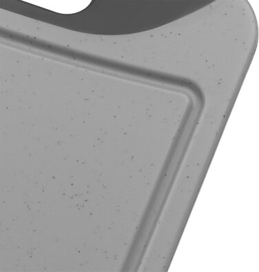 Silit Cutting Board Plastic Set, 2-Piece, Kitchen Board with Juice Groove, Hanging/Carrying Handle, 2 Sizes, Blade-Friendly