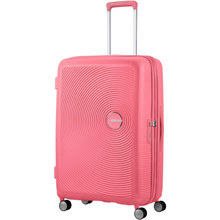 Чемодан American Tourister Soundbox Spinner L, 77 см, Розширюваний, Рожевий (Sun Kissed Coral)