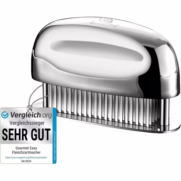 Meat Tenderizer with Ultra-Sharp Blades - Steak Meat Tenderizer made of 100% Stainless Steel - Meat Tenderizer for tenderizing Beef/Chicken/Pork/Veal/Steak - Dishwasher Safe