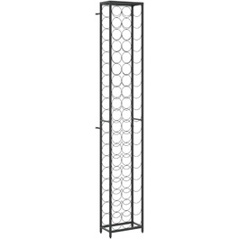 vidaXL Wine Rack 35 Bottles Metal Bottle Rack Bottle Stand Wine Cabinet (34 x 18 x 200 cm)
