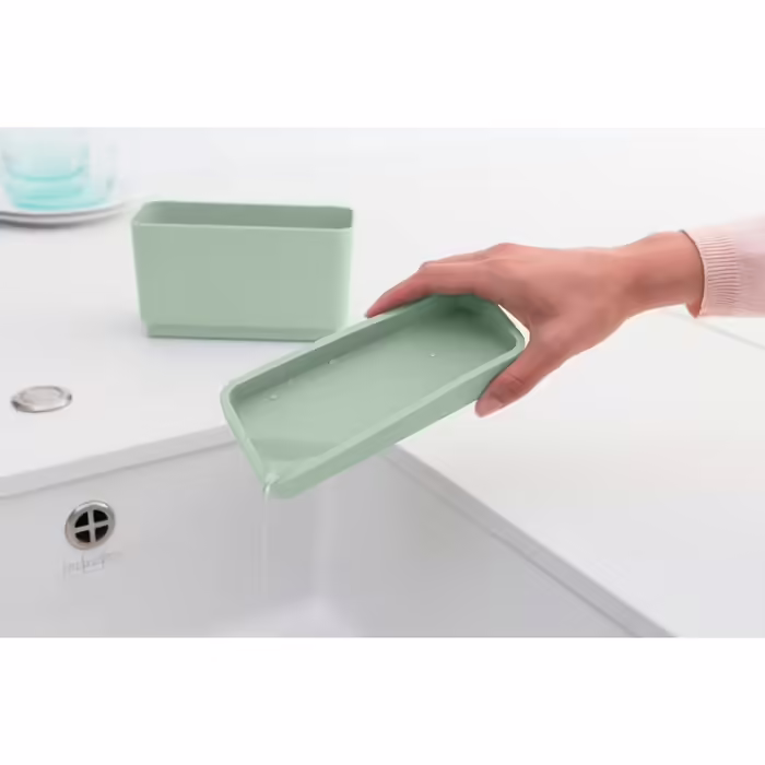 Brabantia Dish Drainer Organizer, Plastic, Dark Grey, One Size (Jade Green, Dish Drainer Organizer)