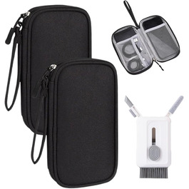 Органайзер для кабелів Ruonfash (2 шт.) + Набір для чищення клавіатури: для телефонів, навушників, ноутбуків, USB-кабелів, Power Bank