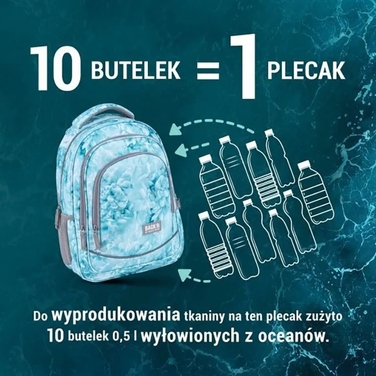 Шкільний багатокамерний рюкзак Back Up, чорний, синій, багатоколірний, 26 л