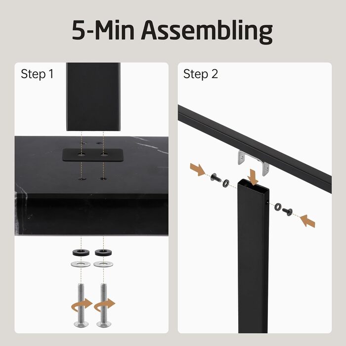 Підставка для рушників подвійна, настільна, з нержавіючої сталі SUS 304, з мамарморовою основою, чорного кольору, 84 см, BTH217-2