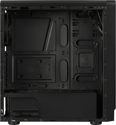Корпус для ПК AeroCool RIFT ATX, RGB підсвітка (13 режимів), 120мм вентилятор, чорний