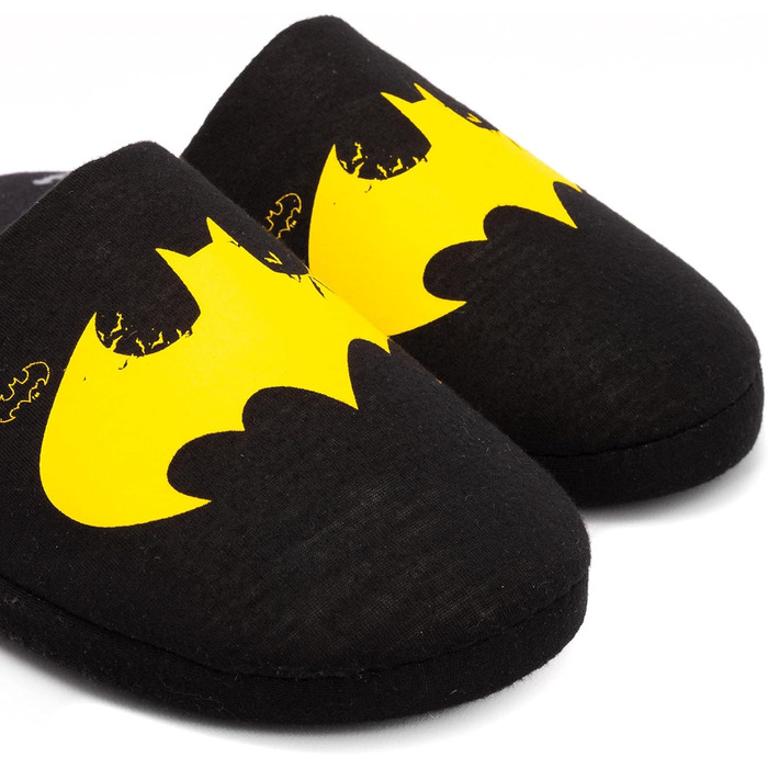 Тапочки DC Comics Batman для чоловіків, Dark Knight, логотип, чорні, 43/44 EU