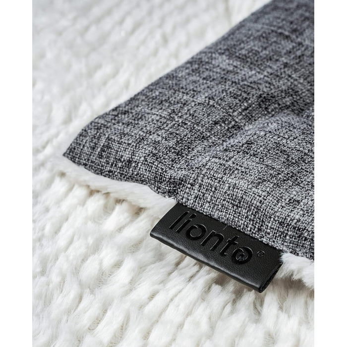 Килимок-підстилка Lionto для собак та котів, теплий, з підкладкою, 60x45 см, сірий. Миючий, з міцною та пухнастою стороною, захист від холоду для тварин будь-якого розміру.