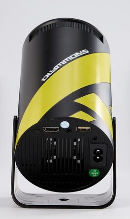 Портативний міні-проектор HY300 Pro з Wi-Fi 6 та Bluetooth 5.0, Android 11.0, 1080P, 4K декодування (YELLOW)