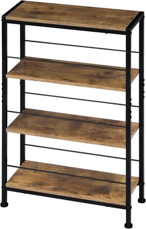 WOLTU 4-Tier Corner Shelf - White Oak & White Finish