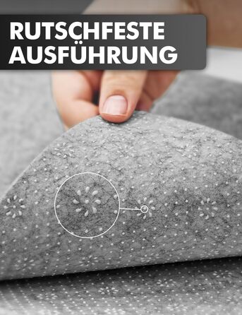 Підкладка для столу з фетру, 100x40 см, сіра. Захист столу для офісу та дому. Нековзна килимок для робочого столу.