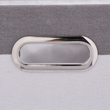 Set of 2 Striped Storage Boxes