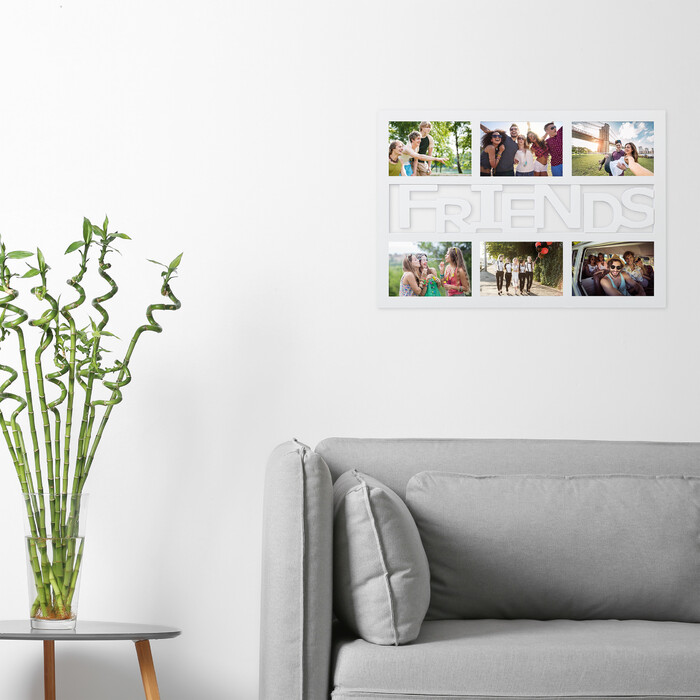 Relaxdays Photo Frame for Friends - Holds 6 Photos