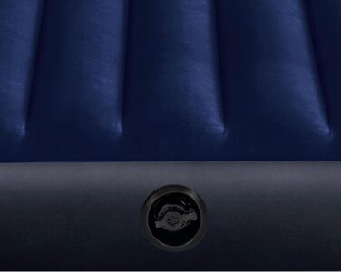 Надувний матрац Intex Classic Downy Blue Dura-Beam Twin, блакитний, 191 x 99 x 25 см