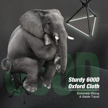 REDCAMP: 2 шт. складаних туристичних стільців на штативі, 56 см, чорні