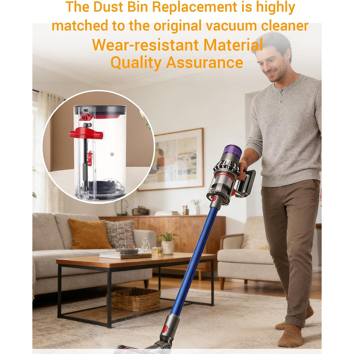 Контейнер для пилу та фільтр для пилотяга Dyson V11 V15 (SV14, SV15, SV17, SV22, SV28) — запасний пилозбірник та аксесуари