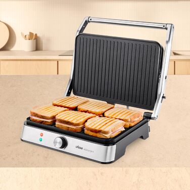 Ufesa Everest Electric Hot Plate with Touch Screen - 5 Programs, Timer & Adjustable Temperature